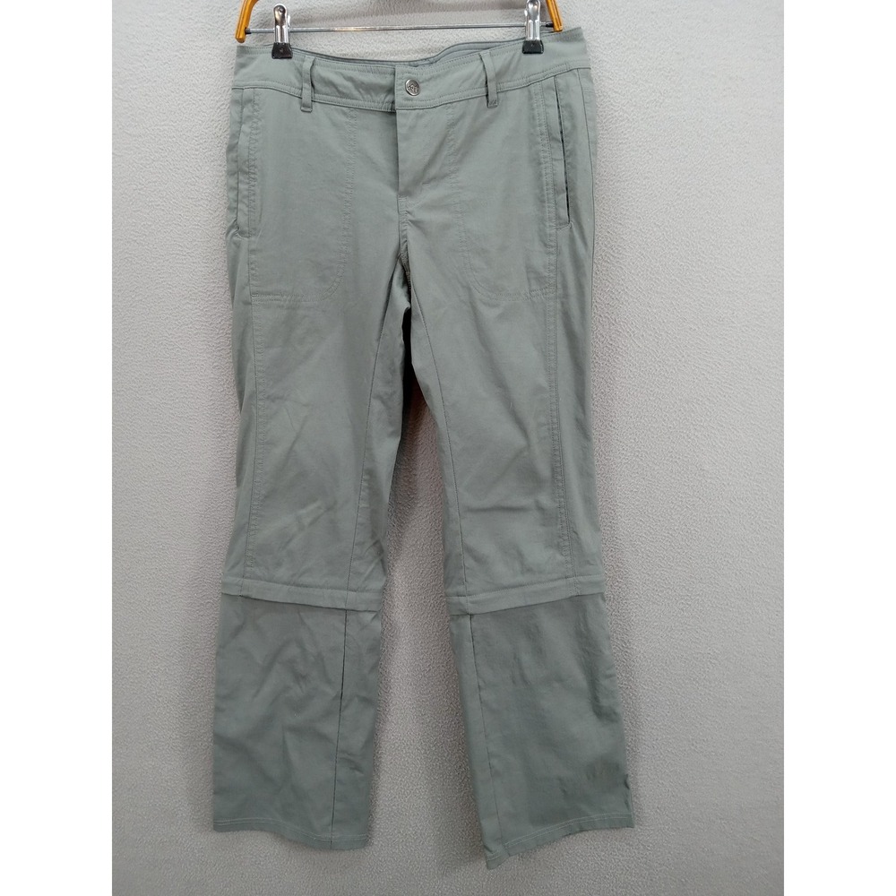 REI Sahara Convertible Hiking Pants Women's 10 Green Zip Off Outdoor Trail Gorp - Picture 2 of 11